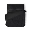 Eleganzzz Dekbedovertrek Jacquard Rabbit Fur - black 240x200/220cm