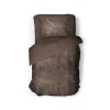 Eleganzzz Dekbedovertrek Flanel Fleece - brown 140x200/220cm