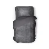 Eleganzzz Dekbedovertrek Flanel Fleece - dark grey 140x200/220cm