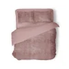 Eleganzzz Dekbedovertrek Flanel Fleece - old rose 240x200/220cm