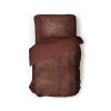 Eleganzzz Dekbedovertrek Flanel Fleece - rose brown 140x200/220cm