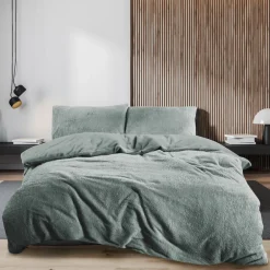 Eleganzzz Dekbedovertrek Teddy Pluche - jade 240x200/220cm