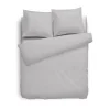 Eleganzzz Dekbedovertrek Flanel Uni - licht grijs 140x200/220cm