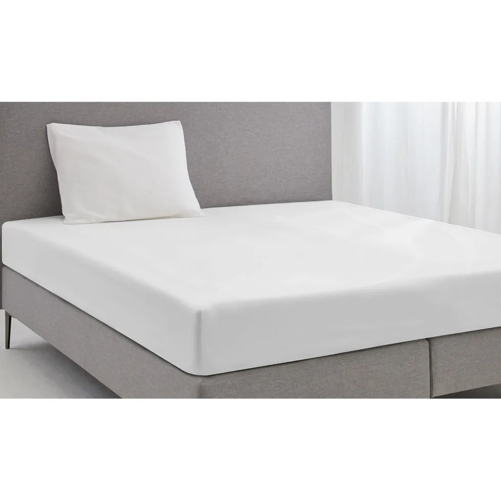 Eleganzzz Hoeslaken Katoen Perkal 35cm Hoekhoogte - wit 140x200cm