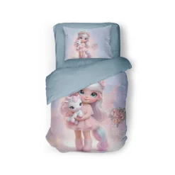 Eleganzzz Kinder Dekbedovertrek Micropercal Princess Nights - multi 140x220/240cm