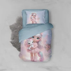 Eleganzzz Kinder Dekbedovertrek Micropercal Princess Nights - multi 140x220/240cm
