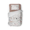 Eleganzzz Kinder Dekbedovertrek Micropercal Animal Crackers - white 140x220/240cm