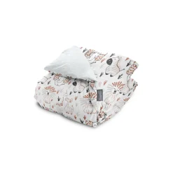Eleganzzz Kinder Dekbedovertrek Micropercal Animal Crackers - white 140x220/240cm
