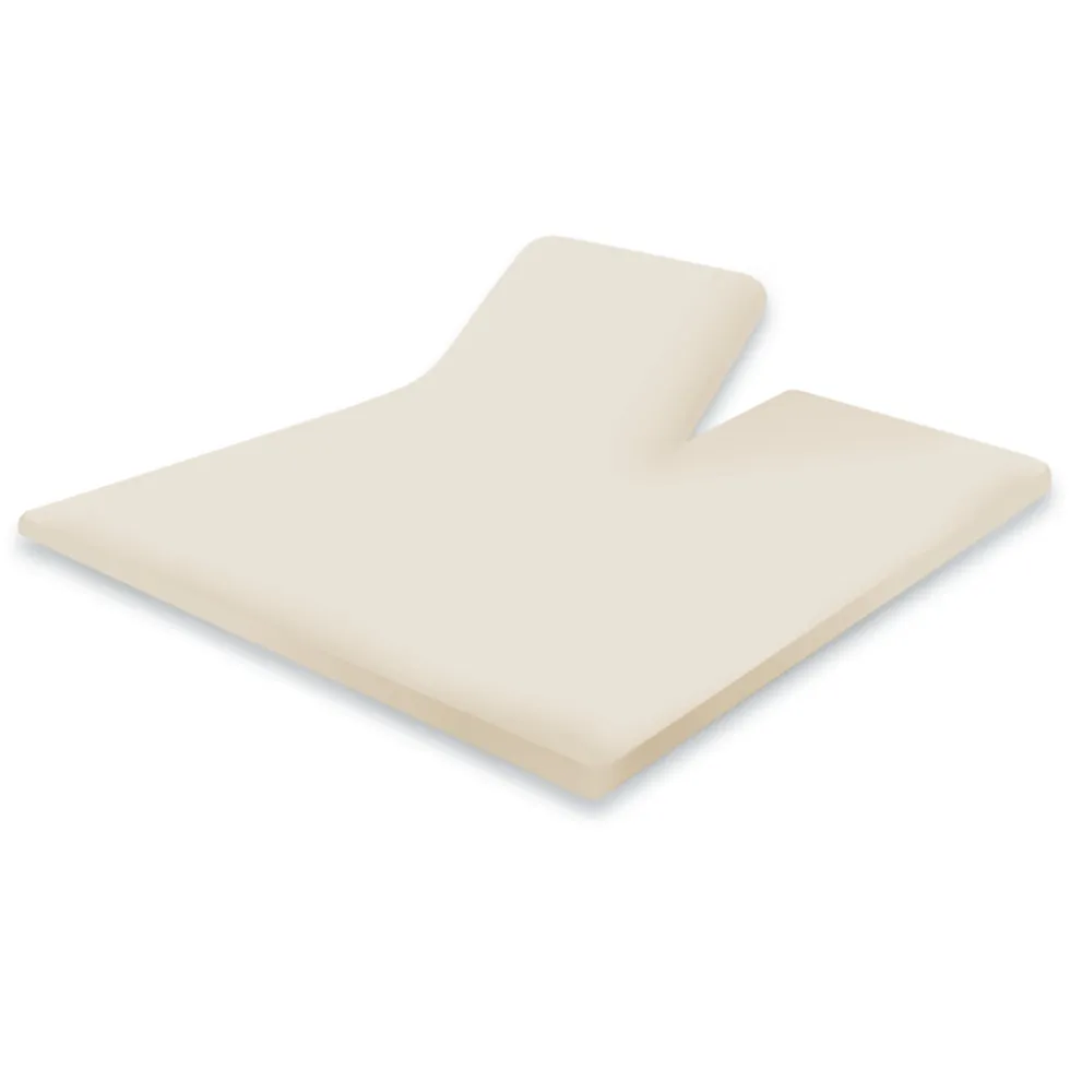 Eleganzzz Splittopper Hoeslaken Perkal Katoen - ivoor 160x200cm