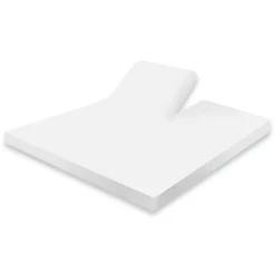 Eleganzzz Splittopper Hoeslaken Jersey Katoen Stretch - wit 180x200cm