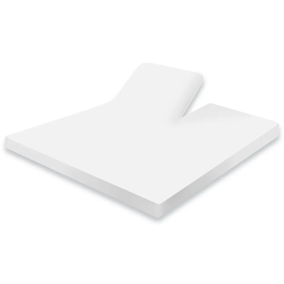 Eleganzzz Splittopper Hoeslaken Jersey Katoen Stretch - wit 180x200cm