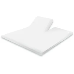 Eleganzzz Splittopper Hoeslaken Perkal Katoen - wit 180x200cm