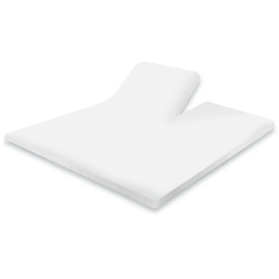 Eleganzzz Splittopper Hoeslaken Perkal Katoen - wit 180x200cm