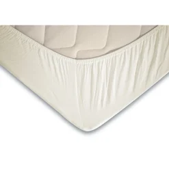 Eleganzzz Topper Hoeslaken Jersey Katoen Stretch - ivoor 160x210/220cm - 180x200cm