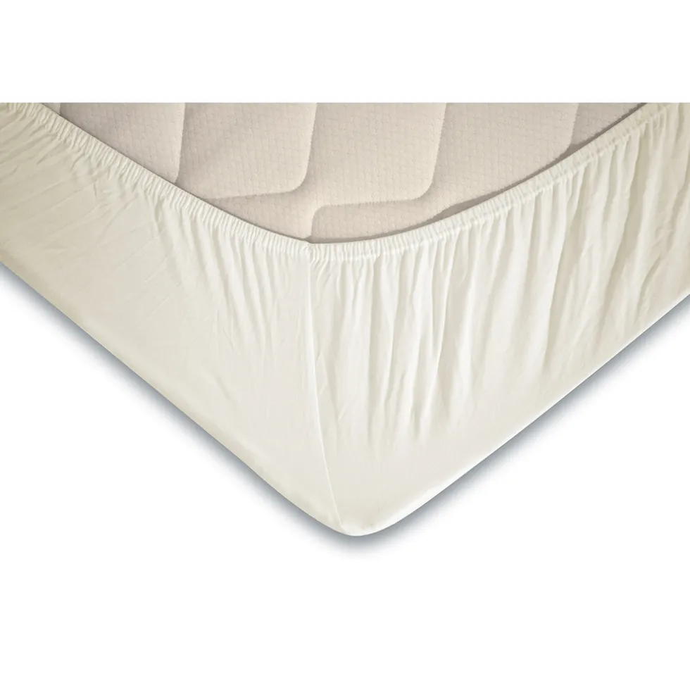 Eleganzzz Topper Hoeslaken Jersey Katoen Stretch - ivoor 140x210/220cm - 160x200cm
