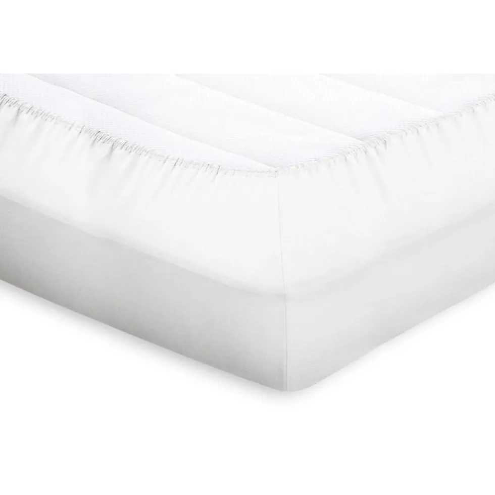 Eleganzzz Topper Hoeslaken Katoen Perkal - wit 160x200cm