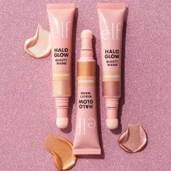e.l.f. Halo Glow Highlight Champagne Campaign Beauty Wand