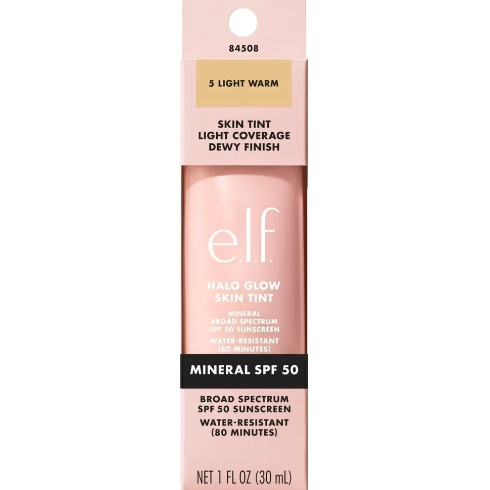 e.l.f. Halo Glow SPF50 5 Light Warm Skin Tint