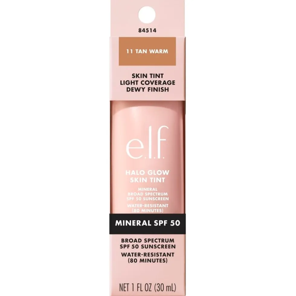 e.l.f. Halo Glow SPF50 11 Tan Warm Skin Tint