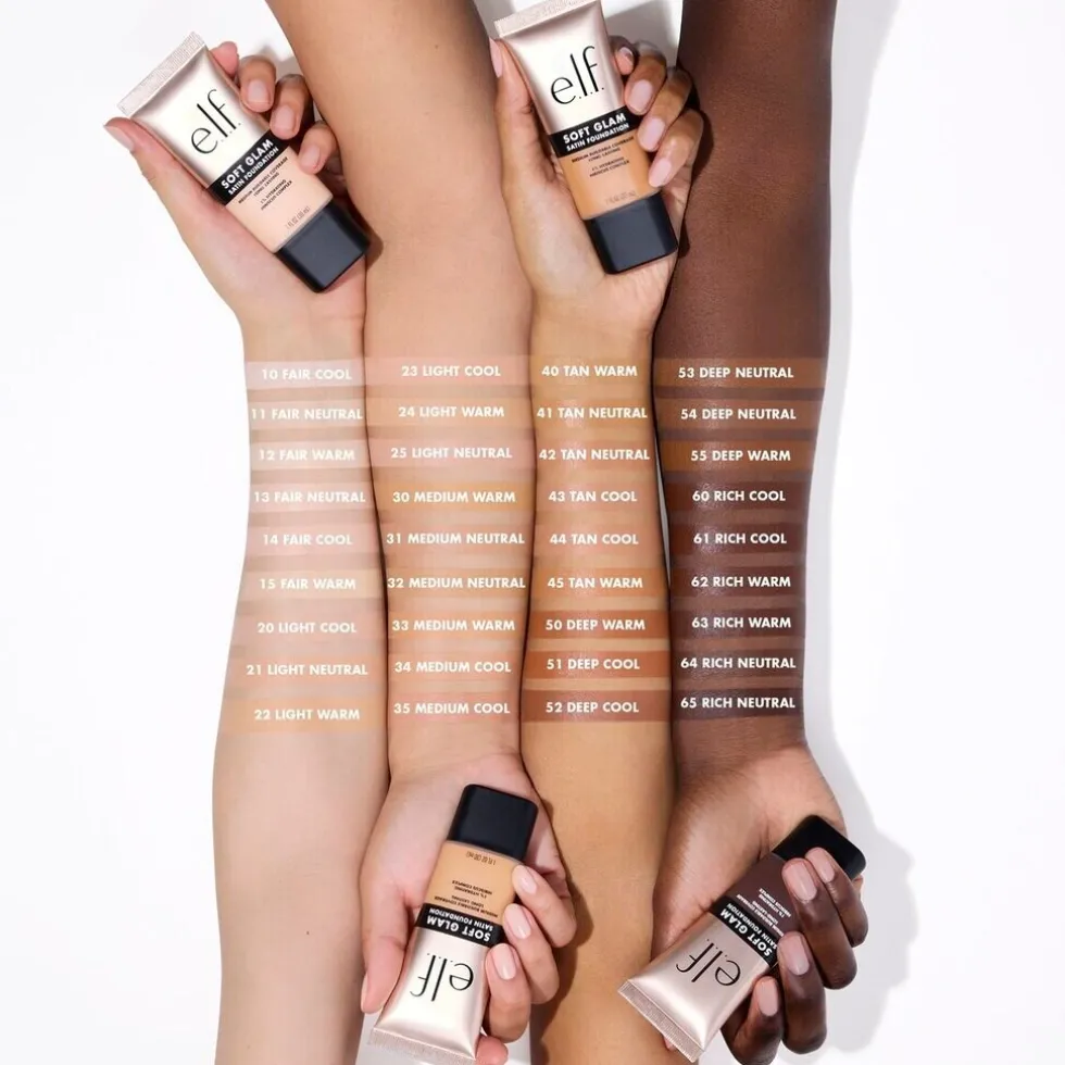 e.l.f. Soft Glam 43 Tan Cool Satin Foundation