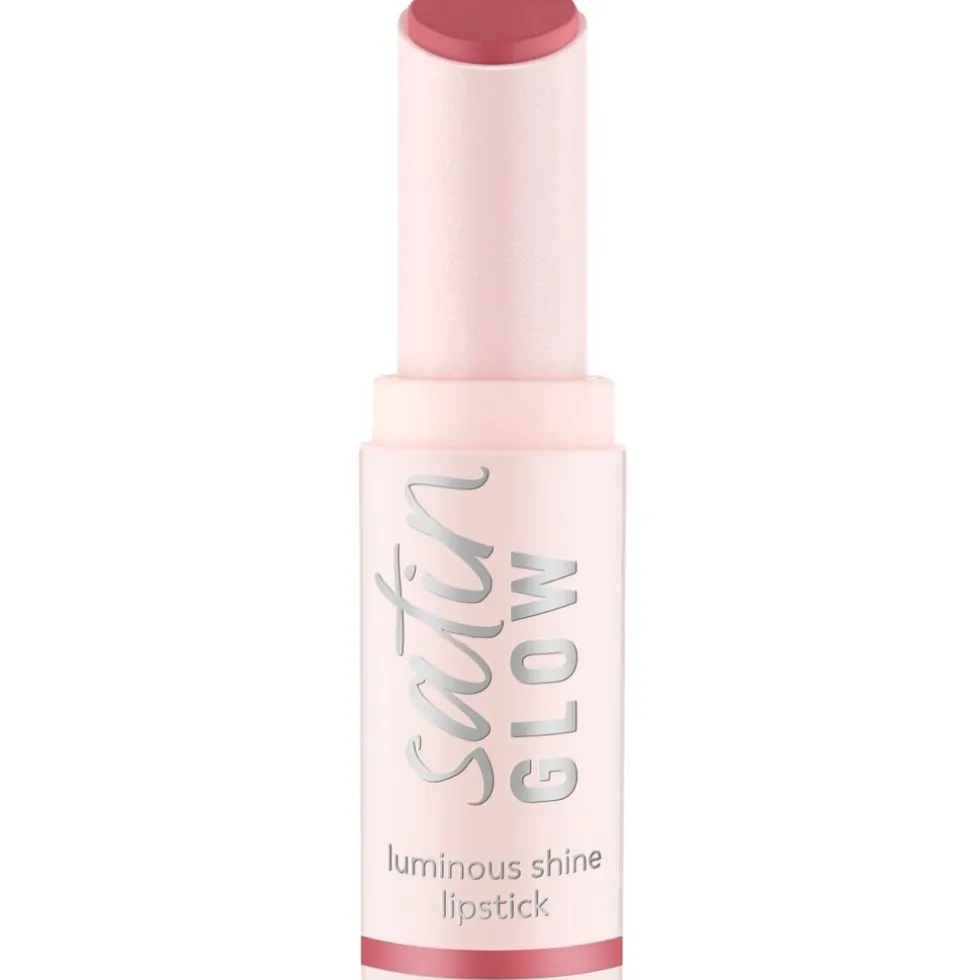 Essence Satin Glow 03 Rose And Shine Luminous Shine Lipstick