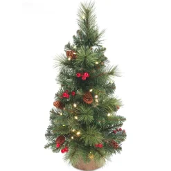 Everyday Pine Cone & Berry miniatuur kunstkerstboom