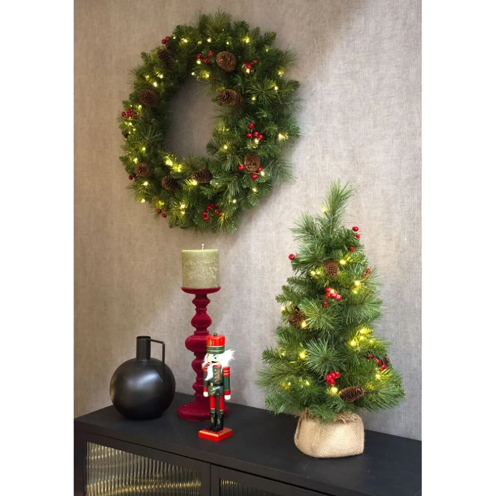 Everyday Pine Cone & Berry miniatuur kunstkerstboom