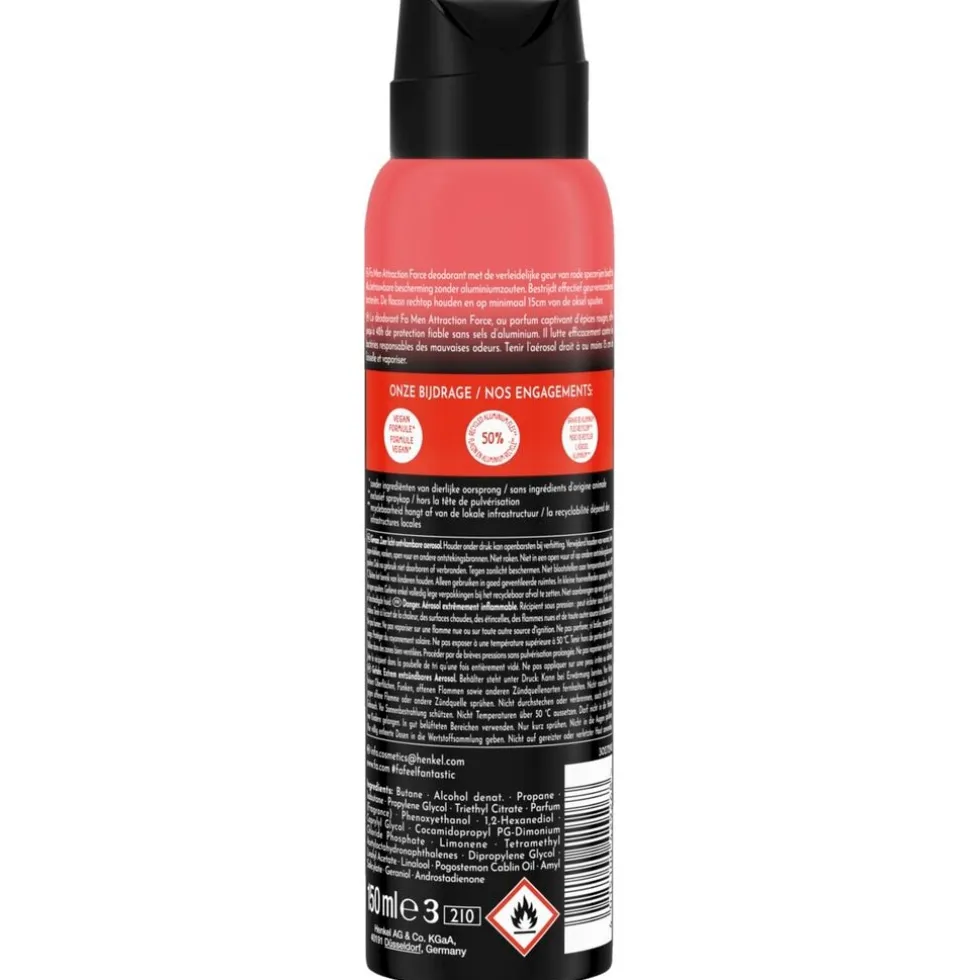Fa Men Attraction Force Deodorant & Bodyspray