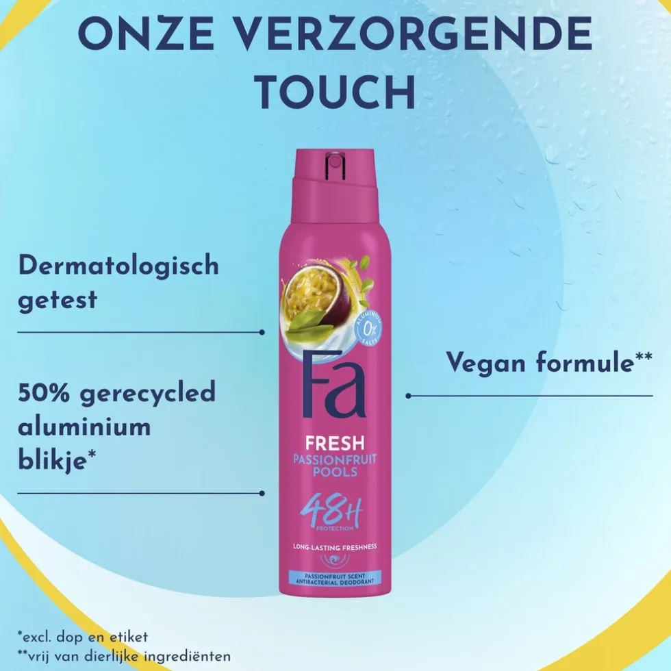 Fa Passion Fruit Pools Deodorant Spray