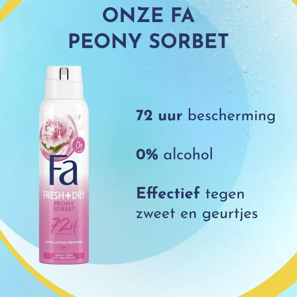 Fa Peony Sorbet Antitranspirant Spray