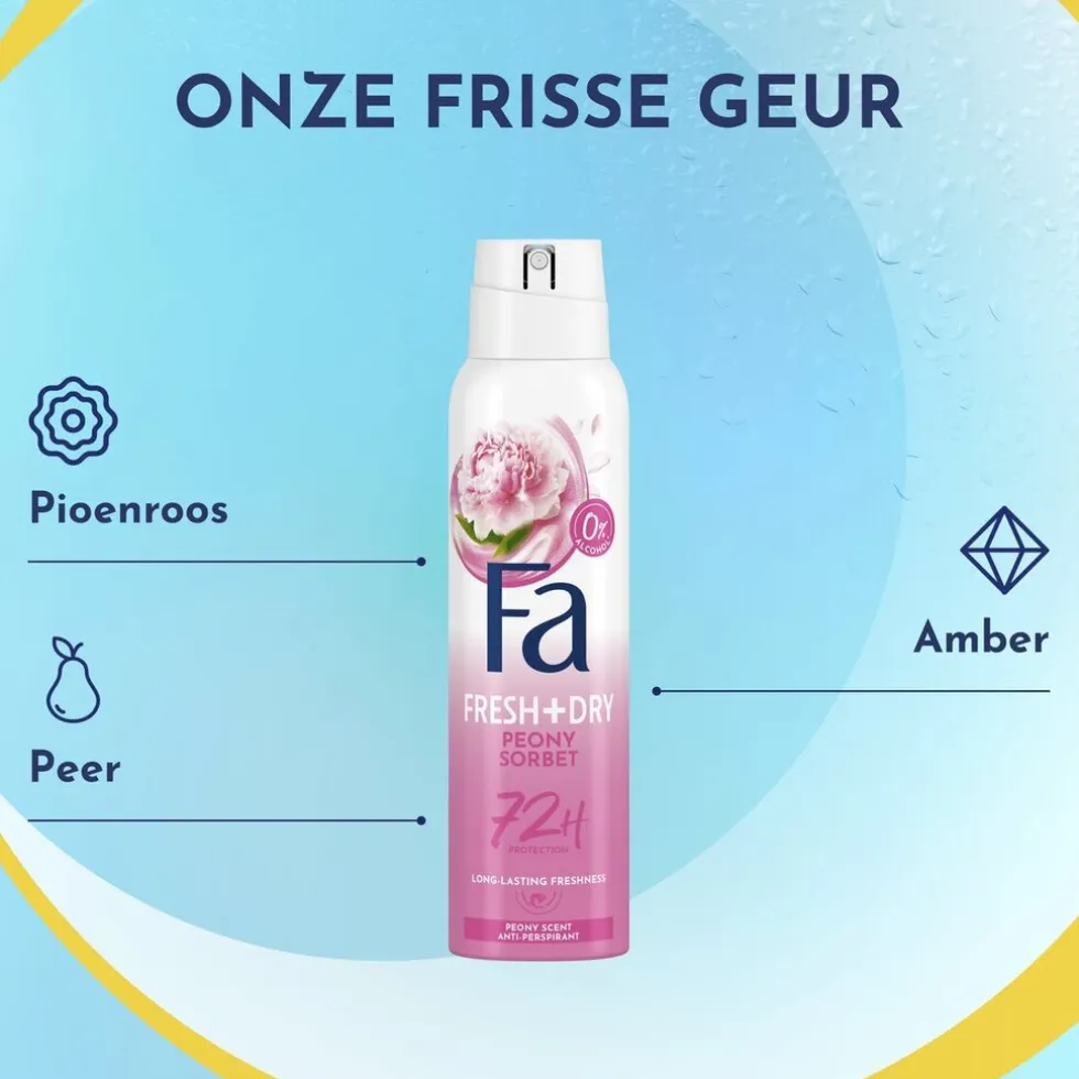 Fa Peony Sorbet Antitranspirant Spray