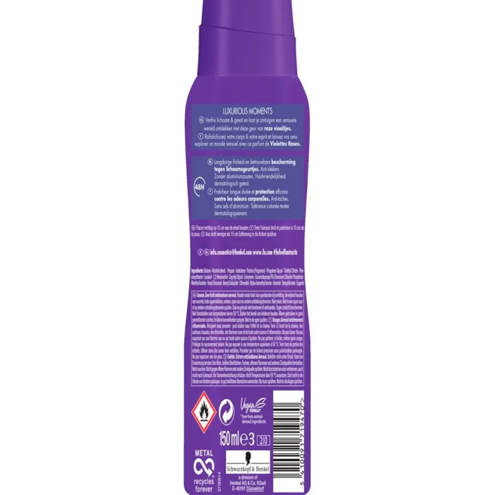 Fa Relaxing Luxurious Viola Deodorant Spray