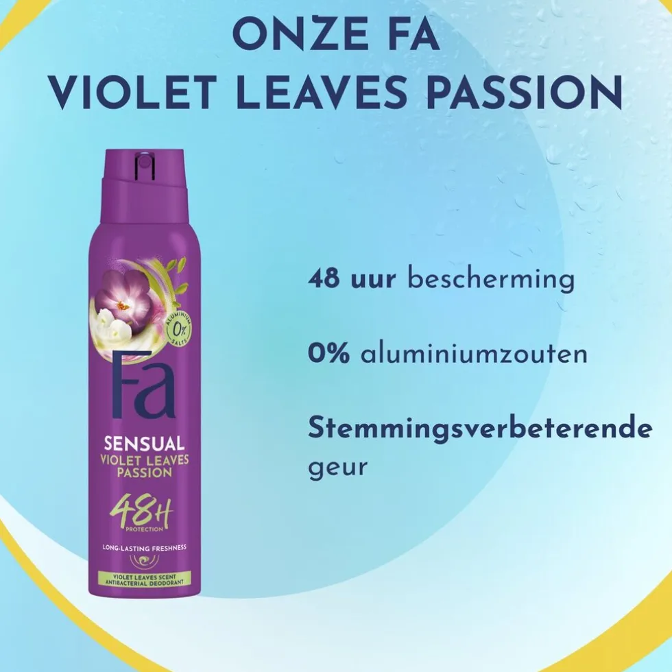 Fa Violet Leaves Passion Deodorant Spray
