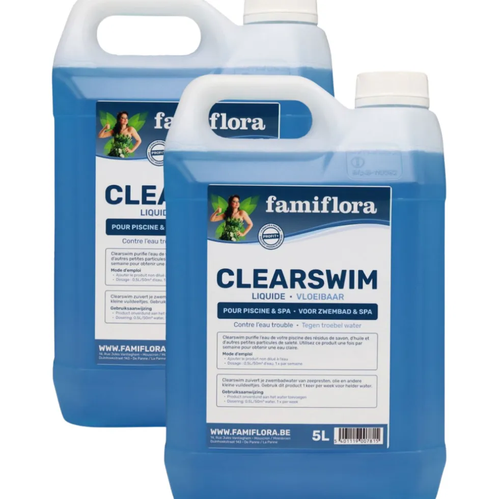 Famiflora Clearswim vloeibaar 10L tegen troebel water