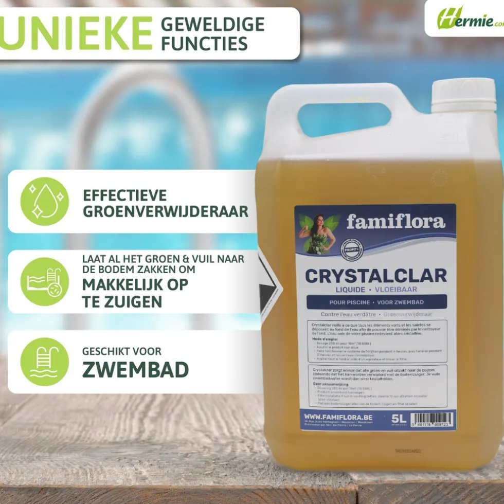 Famiflora Crystalclar vloeibaar 5L groenverwijderaar
