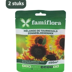 Famiflora zonnebloemenmix bloemenzaden