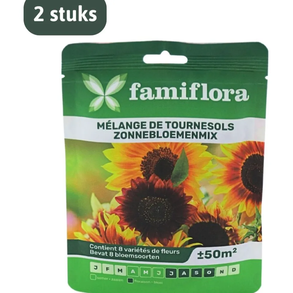 Famiflora zonnebloemenmix bloemenzaden
