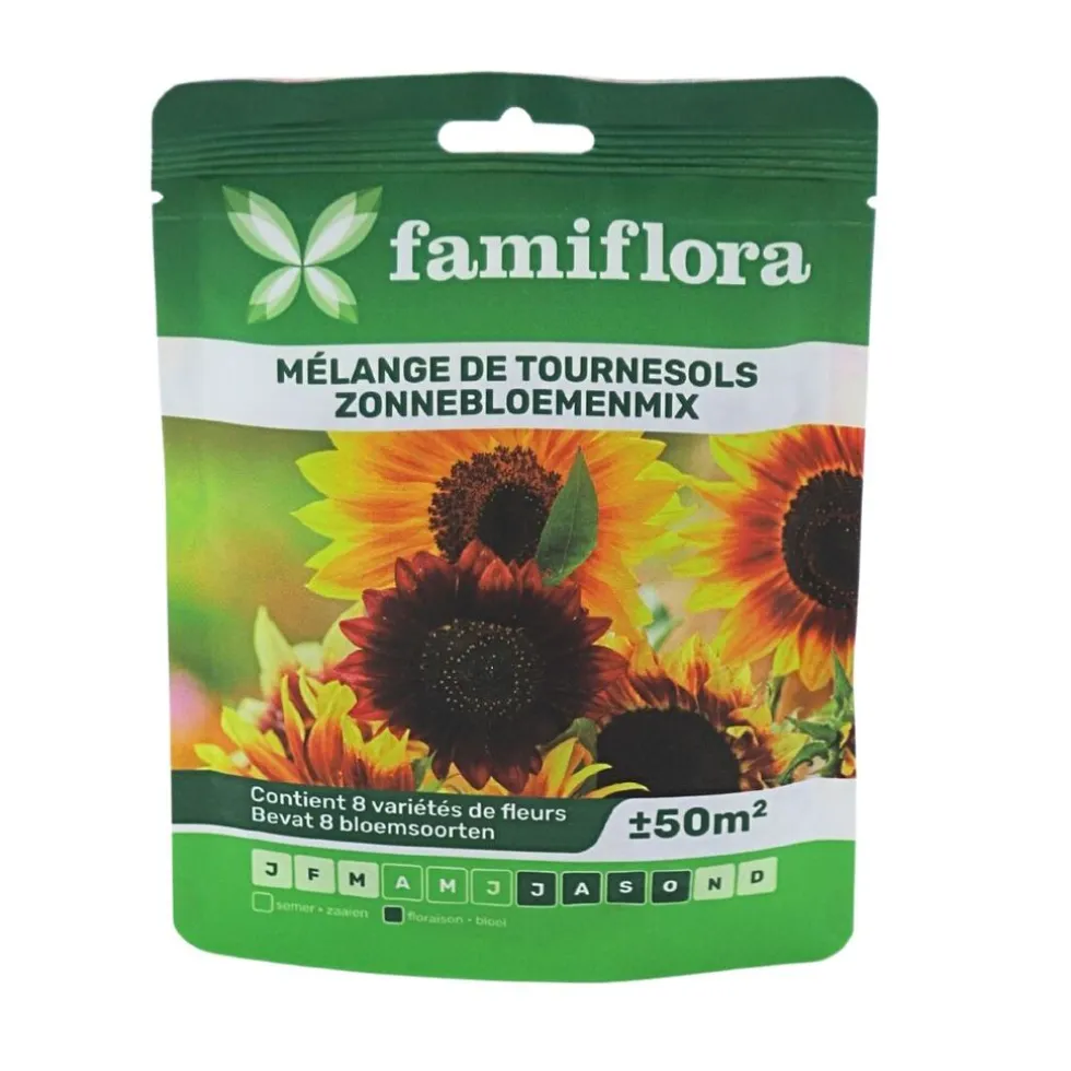 Famiflora zonnebloemenmix bloemenzaden