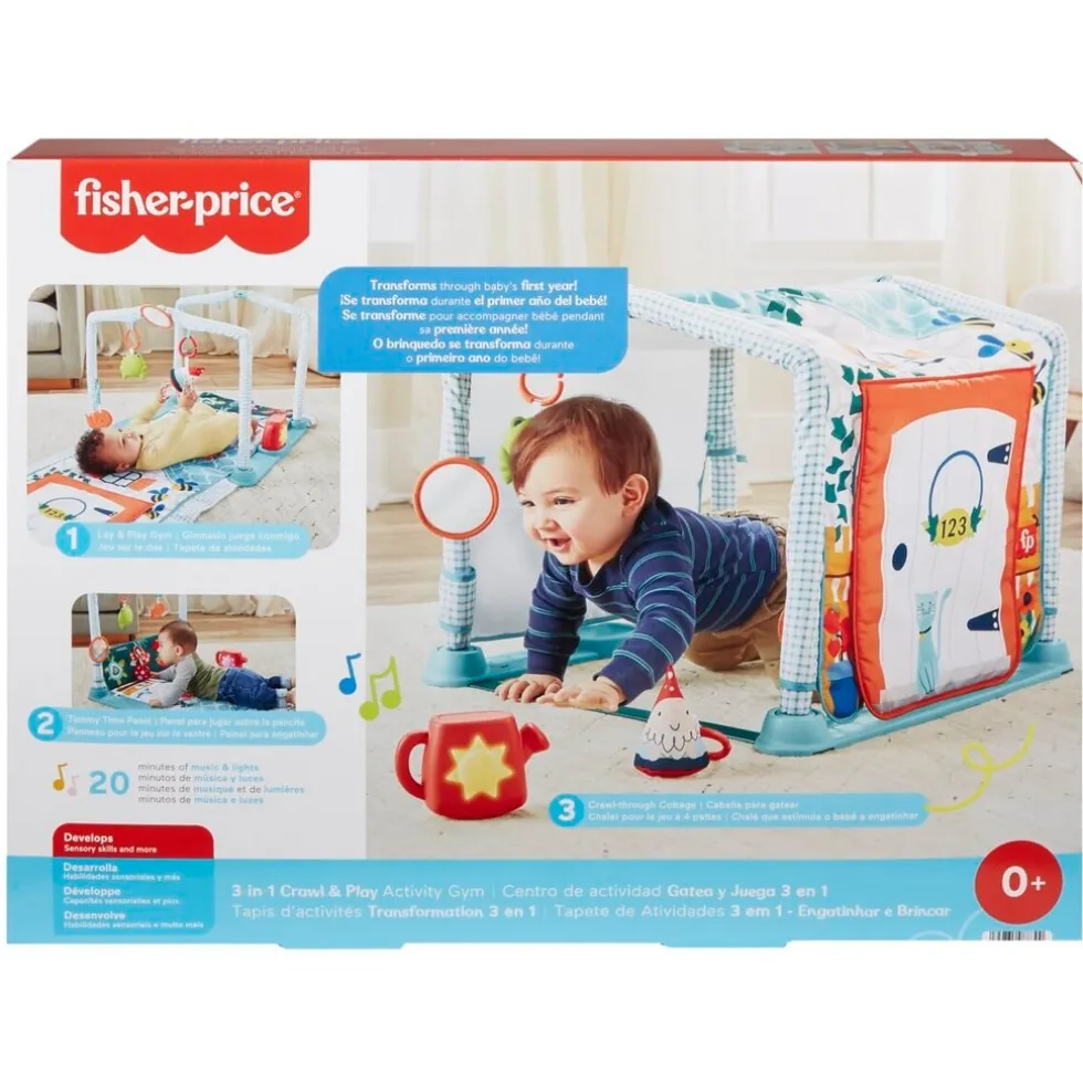 Fisher Price 3-In-1 Kruipen en Spelen Activiteitenspeelmat