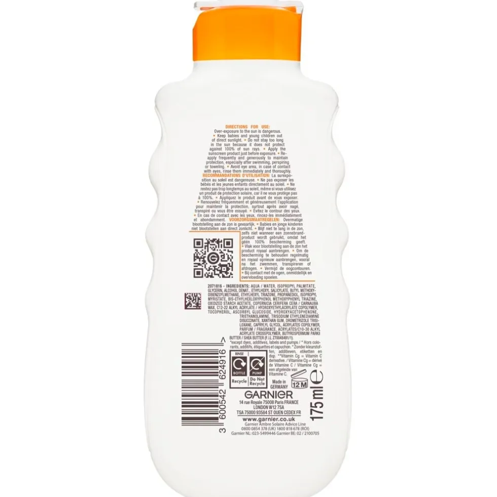 Garnier Ambre Solaire Hydra 24H Protect SPF30 Zonnemelk