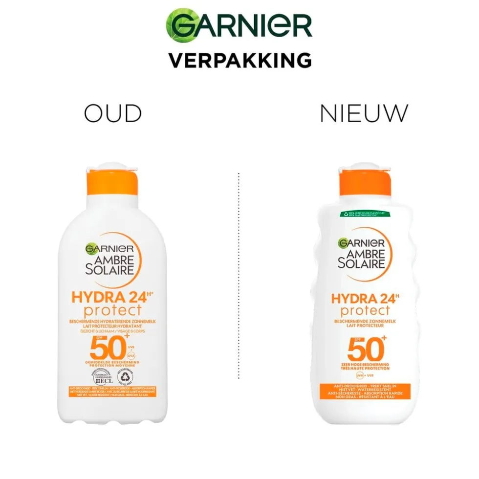 Garnier Ambre Solaire Hydra 24H Protect SPF50+ Beschermende Zonnemelk