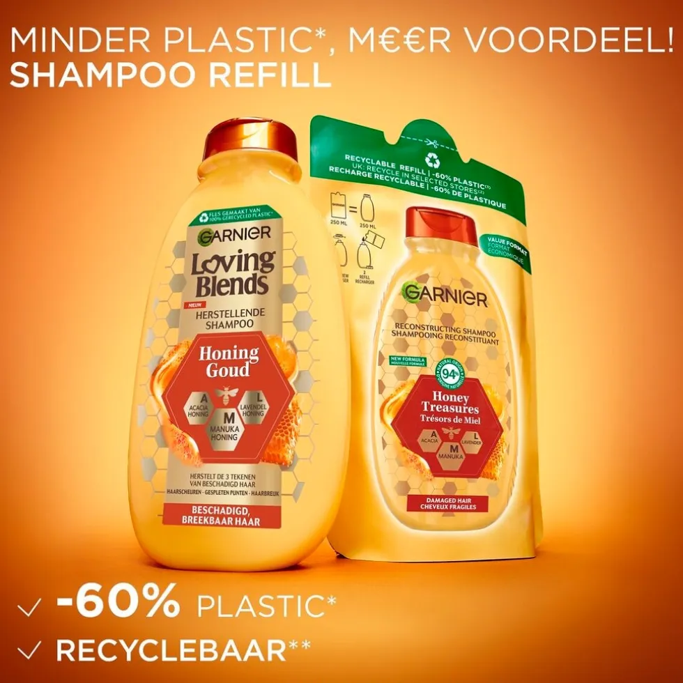 Garnier Loving Blends Honing Goud Shampoo Refill