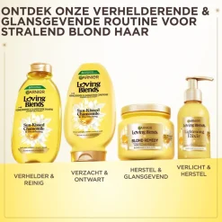 Garnier Loving Blends Sun-Kissed Chamomile & Bloemenhoning Verhelderende & Glansgevende Shampoo