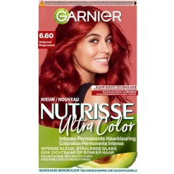 Garnier Nutrisse Ultra Color 6.60 Vurig Rood Permanente Haarkleuring