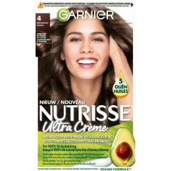 Garnier Nutrisse Ultra Crème 4 Middenbruin Permanente Haarkleuring