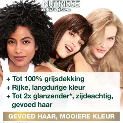 Garnier Nutrisse Ultra Crème 4 Middenbruin Permanente Haarkleuring