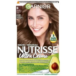 Garnier Nutrisse Ultra Crème 6 Natuurlijk Donkerblond Permanente Haarkleuring