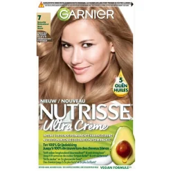 Garnier Nutrisse Ultra Crème 7 Natuurlijk Blond Intens Voedende Permanente Haarkleuring