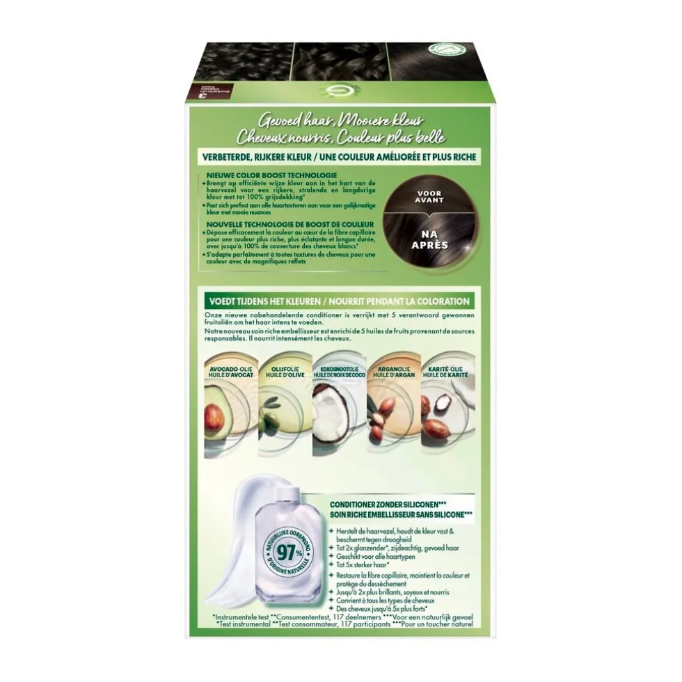 Garnier Nutrisse Ultra Crème 3 Donkerbruin Permanente Haarkleuring