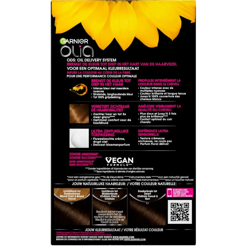 Garnier Olia 4.0 Middenbruin Permanente Haarkleuring
